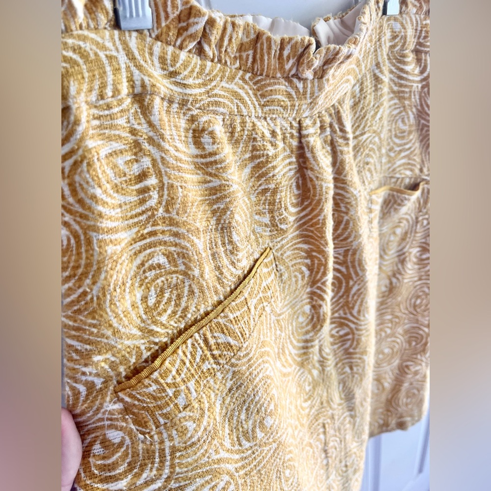 ANTHROPOLOGIE Elevenses Pencil Skirt Yellow sz 4 Business Casual - Picture 4 of 6
